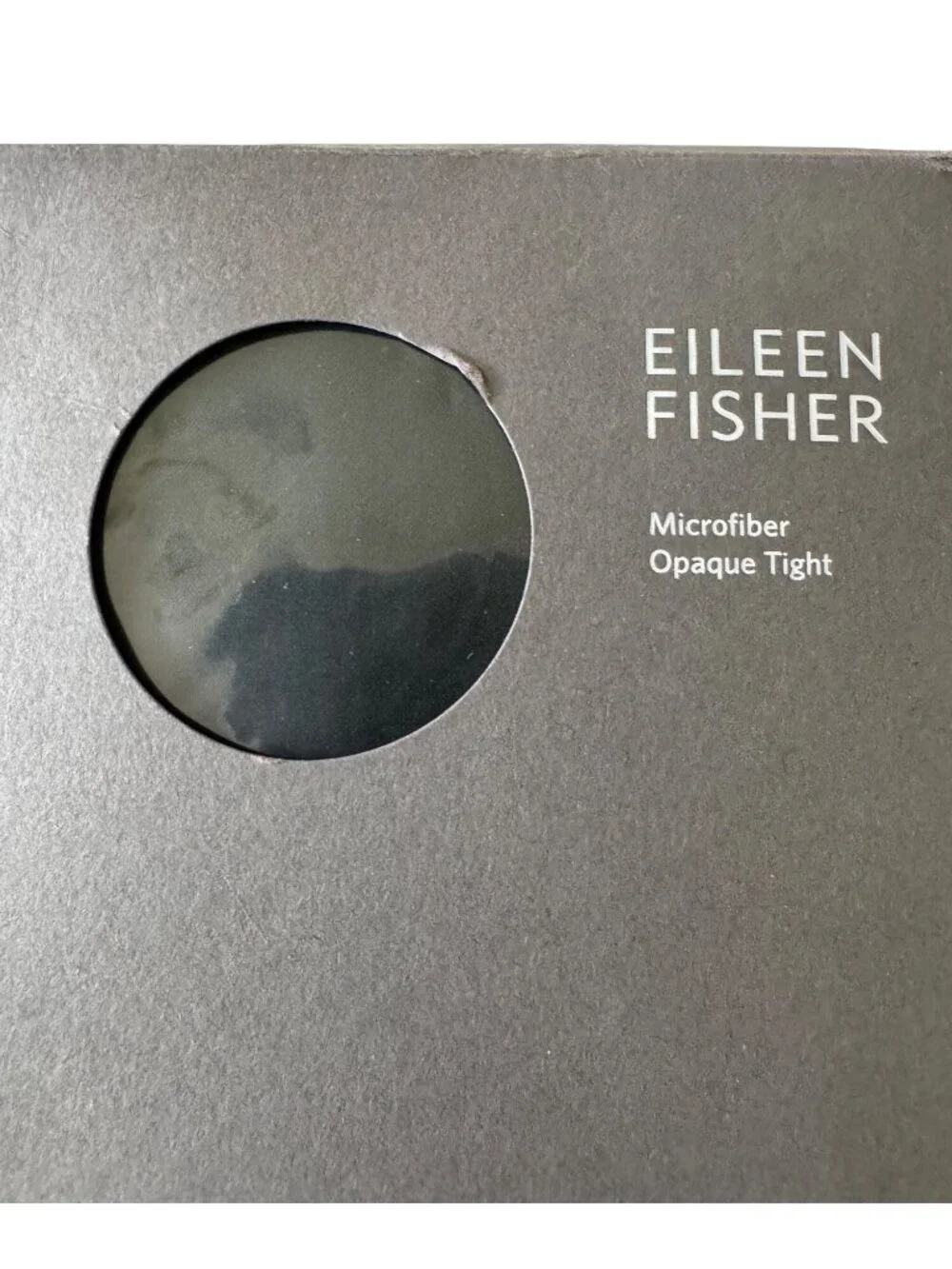 Eileen Fisher M/ L Microfiber Opaque Tight Black NWB